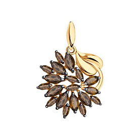 Подвеска SOKOLOV - Серебро 925, Раухтопаз (арт. 92030456)