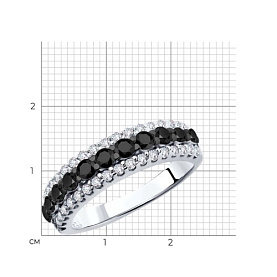 Кольцо SOKOLOV - Серебро 925, Фианит (арт. 94011271)
