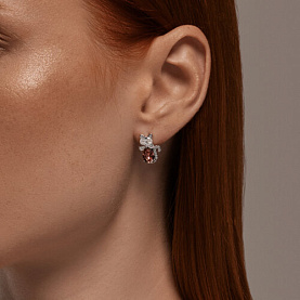 Серьги SOKOLOV - Серебро 925, Swarovski (арт. 94026667)