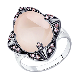 Кольцо Diamant - Серебро 925, Кварц, Фианит (арт. 94-310-00964-1)