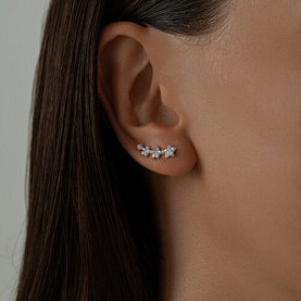 Серьги SOKOLOV - Серебро 925, Фианит (арт. 94025876)