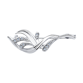 Брошь SOKOLOV - Серебро 925, Фианит (арт. 94040060)