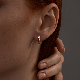 Серьги SOKOLOV - Серебро 925, Фианит (арт. 93022378)