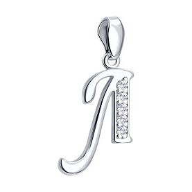 Подвеска SOKOLOV - Серебро 925, Фианит (арт. 94030455)