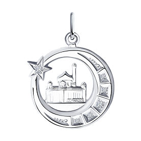 Подвеска SOKOLOV - Серебро 925, Фианит (арт. 94030686)