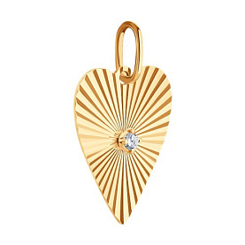 Подвеска Diamant - Золото 585, Фианит (арт. 51-130-02909-1)