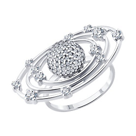 Кольцо SOKOLOV - Серебро 925, Фианит (арт. 94014825)