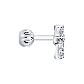 Серьга Diamant - Серебро 925, Фианит (арт. 94-127-02418-1)