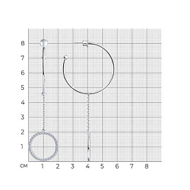 Серьги SOKOLOV - Серебро 925, Фианит (арт. 94023878)