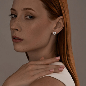 Серьги SOKOLOV - Серебро 925, Фианит (арт. 94025326)