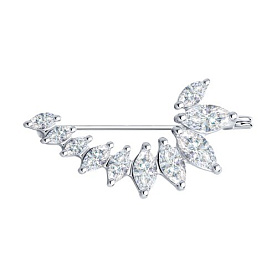 Брошь SOKOLOV - Серебро 925, Фианит (арт. 94040091)