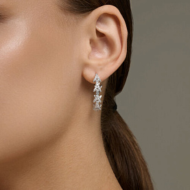 Серьги SOKOLOV - Серебро 925, Фианит (арт. 94027363)