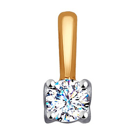 Подвеска SOKOLOV - Золото 585, Фианит (арт. 035248)