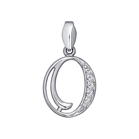 Подвеска SOKOLOV - Серебро 925, Фианит (арт. 94030458)