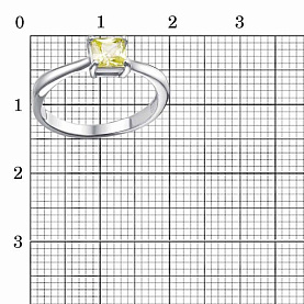Кольцо Красная пресня - Серебро 925, Фианит (арт. 23814696Д10)
