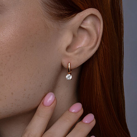 Серьги Diamant - Серебро 925, Фианит (арт. 93-120-02133-1)