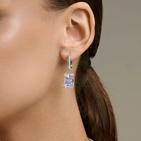 Серьги SOKOLOV - Серебро 925, Фианит (арт. 94027380)