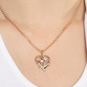 Подвеска SOKOLOV - Золото 585, Фианит (арт. 034941)