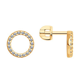 Серьги SOKOLOV - Серебро 925, Фианит (арт. 93022437)