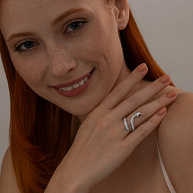 Кольцо SOKOLOV - Серебро 925, Фианит (арт. 94013852)