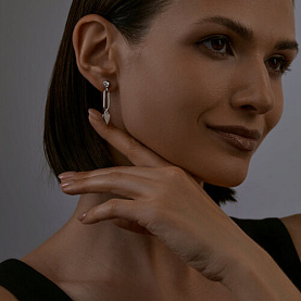 Серьги SOKOLOV - Серебро 925, Фианит (арт. 94025951)