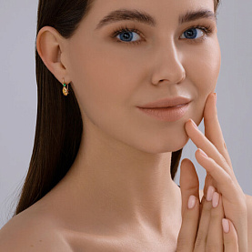 Серьги Diamant - Золото 585, Фианит (арт. 51-120-02857-1)