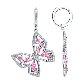 Серьги SOKOLOV - Серебро 925, Фианит (арт. 94026807)