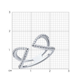 Кольцо SOKOLOV - Серебро 925, Фианит (арт. 94014172)