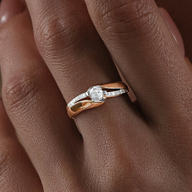 Кольцо SOKOLOV - Золото 375, Фианит (арт. 31-110-00895-1)