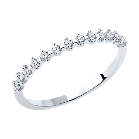 Кольцо SOKOLOV - Серебро 925, Фианит (арт. 94011488)