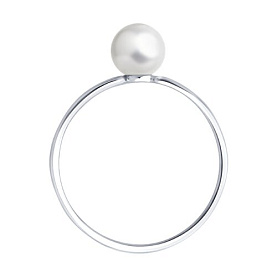 Кольцо Diamant - Серебро 925, Жемчуг имитация (арт. 94-110-02378-1)