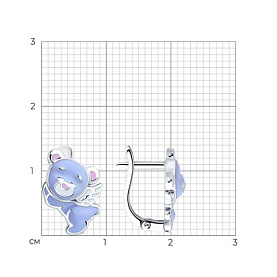 Серьги SOKOLOV - Серебро 925, Эмаль (арт. 94027009)