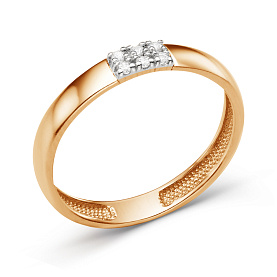 Кольцо ЮФ Династия - Золото 585, Фианит (арт. 000841-1102)