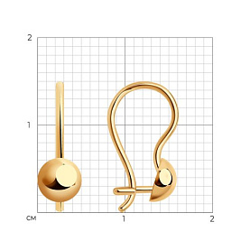 Серьги SOKOLOV - Золото 585 (арт. 020020)