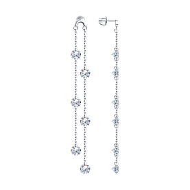 Серьги SOKOLOV - Серебро 925, Фианит (арт. 94023936)