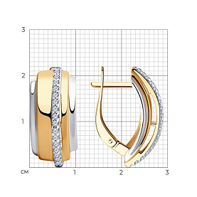 Серьги Diamant - Серебро 925, Фианит (арт. 93-120-00426-1)