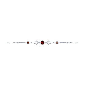 Браслет SOKOLOV - Серебро 925, Гранат, Фианит (арт. 92050098)