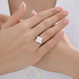 Кольцо SOKOLOV - Серебро 925, Фианит, Эмаль (арт. 94014659)