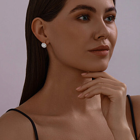 Серьги SOKOLOV - Серебро 925, Фианит (арт. 93022272)