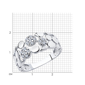 Кольцо SOKOLOV - Серебро 925, Фианит (арт. 94010135)