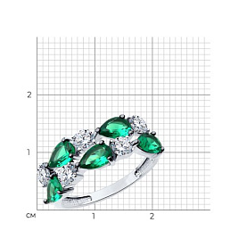 Кольцо SOKOLOV - Серебро 925, Фианит (арт. 94014079)