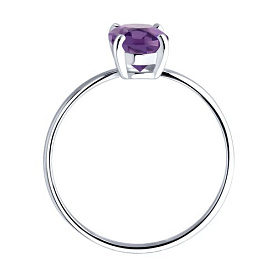 Кольцо SOKOLOV - Серебро 925, Аметист (арт. 92014645)
