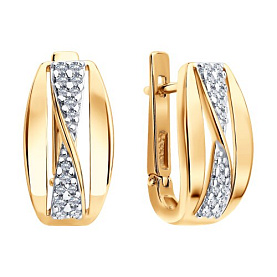 Серьги SOKOLOV - Серебро 925, Фианит (арт. 93022554)