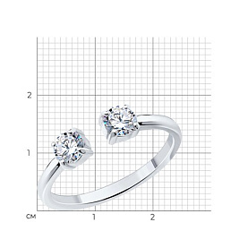 Кольцо SOKOLOV - Серебро 925, Фианит (арт. 94013674)