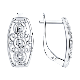 Серьги Diamant - Серебро 925 (арт. 94-120-00706-1)