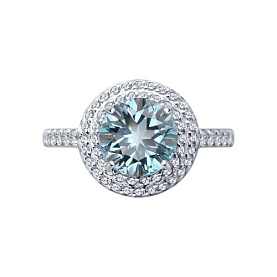 Кольцо SOKOLOV - Золото 585, Топаз, Фианит (арт. 716424-3)