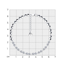 Браслет SOKOLOV - Серебро 925, Фианит (арт. 94050385)