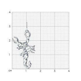 Подвеска SOKOLOV - Серебро 925, Фианит (арт. 94030028)