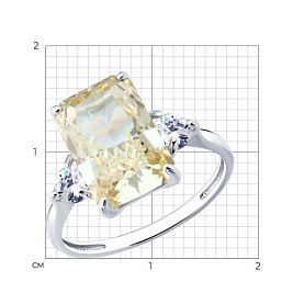 Кольцо SOKOLOV - Серебро 925, Фианит (арт. 94014701)