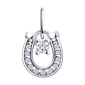 Подвеска Diamant - Серебро 925, Фианит (арт. 94-130-00093-1)